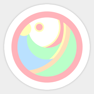 pastel circles Sticker